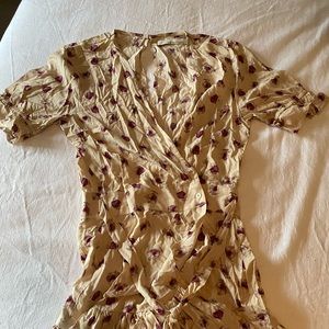 Stillwater goddess mini wrap dress